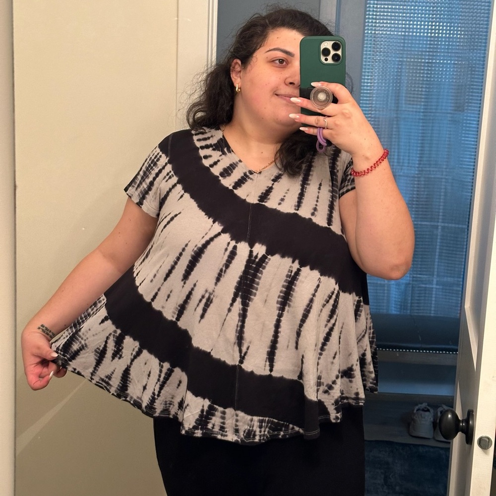 [#260] Tie-Dye Grey Shirt (Size 2X)